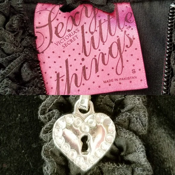 Victoria's Secret Vintage Sexy Little Things Velvet Hoodie Bikini Panty NWT Key - Picture 4 of 16